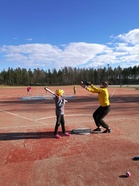 Ensimmäisissä harjoituksissa harjoiteltiin mm. lyömistä